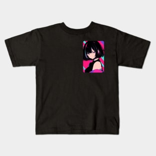 Face Anime Girl Kids T-Shirt